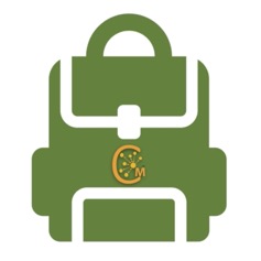 Vector image of a green backpack for dementia training available with Connections Matter.