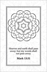 Advent Windows - page 7 - Mandala with Bible verse